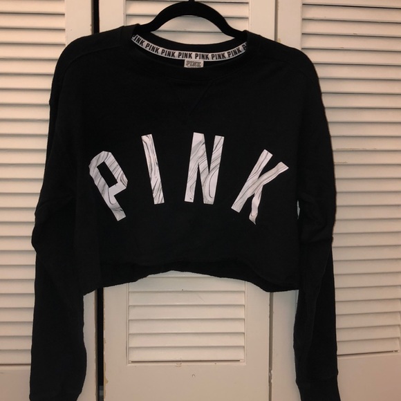 PINK Victoria's Secret Sweaters - PINK cropped sweatshirt